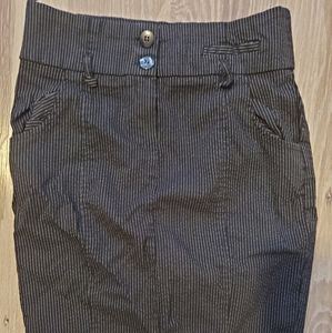 Costa Blanca black and white pinstripe skirt